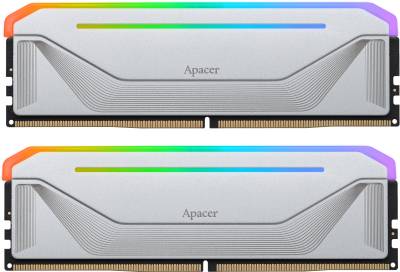 Оперативная память Apacer NOX RGB Silver DDR5 32GB (2x16GB) 5600MHz CL40 Kit AH5U32G56C522NWAA-2