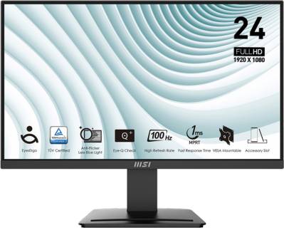 Монитор MSI Business Productivity Monitors PRO MP2412 Black 9S6-3BA9CH-042