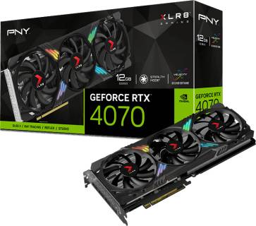 Видеокарта PNY GeForce RTX 4070 12GB XLR8 Gaming VERTO EPIC-X RGB VCG407012TFXXPBW1