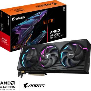 Видеокарта Gigabyte AORUS Radeon RX 9070 XT ELITE 16GB GV-R9070XTAORUS E-16GD