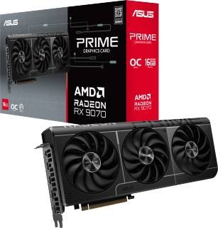 Видеокарта ASUS Prime Radeon RX 9070 OC Edition 16GB PRIME-RX9070-O16G