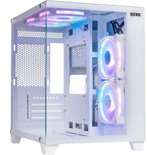 Корпус QUBE Crystal ARGB White CRYSTAL_GWNU3