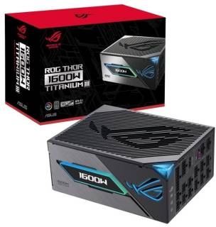Блок питания ASUS ROG Thor PCIE 5.1 1600W Titanium III ROG-THOR-1600W-TITANIUM-III / 90YE00V1-B0NA00