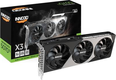 Видеокарта Inno3D GeForce RTX 5070 Ti X3 16GB N507T3-16D7-176068N