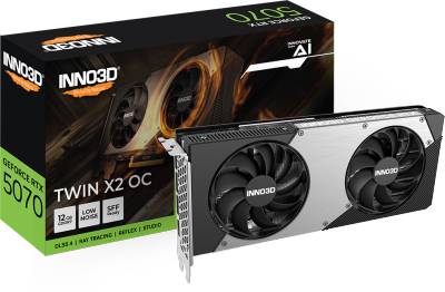 Видеокарта Inno3D GeForce RTX 5070 TWIN X2 OC 12GB N50702-12D7X-195064N