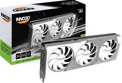 Видеокарта Inno3D GeForce RTX 5070 Ti X3 OC WHITE 16GB N507T3-16D7X-176068W