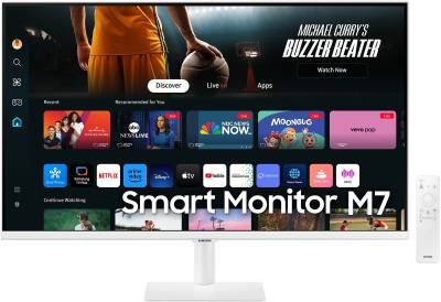 Монитор Samsung 32' Smart monitor M7 M70D UHD White WiFi/BT LS32DM703UUXDU