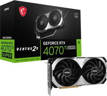 Видеокарта MSI GeForce RTX 4070 Ti SUPER 16GB VENTUS 2X RTX 4070 Ti SUPER 16G VENTUS 2X