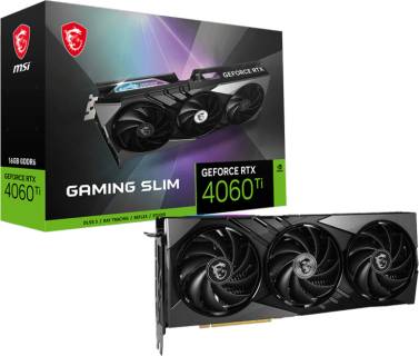 Видеокарта MSI GeForce RTX 4060 Ti GAMING SLIM 16GB