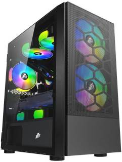 Корпус 1STPLAYER X4-M-BK-2F1P-1F1