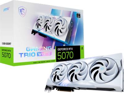 Видеокарта MSI GeForce RTX 5070 12GB GAMING TRIO WHITE RTX 5070 12G GAMING TRIO WHITE