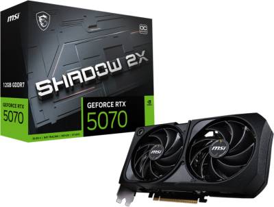 Видеокарта MSI GeForce RTX 5070 12GB SHADOW 2X OC RTX 5070 12G SHADOW 2X OC