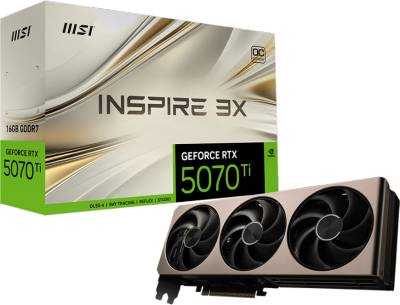 Видеокарта MSI GeForce RTX 5070 Ti 16GB INSPIRE 3X OC RTX 5070 Ti 16G INSPIRE 3X OC