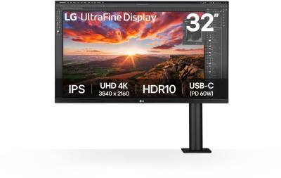 Монитор Lg 31.5' UHD 4K Ergo IPS Monitor 2024 32UN880K-B