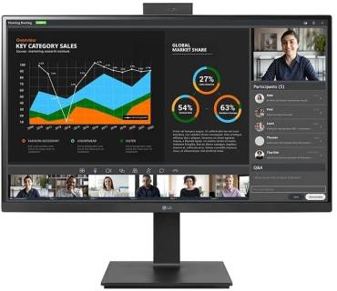 Монитор Lg 27' QHD Monitor with Built-in FHD Webcam 27BQ75QC-B