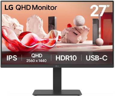 Монитор Lg 27' QHD IPS Monitor 2024 27BA65QB-B