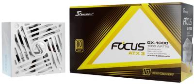 Блок питания Seasonic Focus GX-1000W V4 ATX 3.1 (FOCUS-GX-1000-V4-WHITE) White FOCUS-GX-1000-ATX31-WHITE