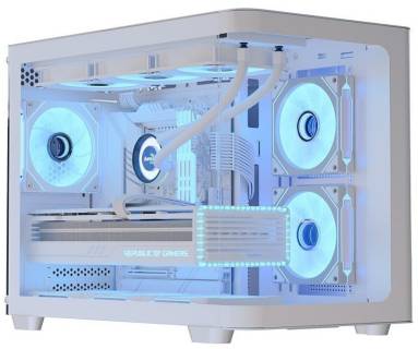 Корпус AeroCool P300C-G-WT-v1 (ACCS-PN02033.21) White
