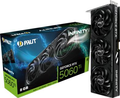 Видеокарта Palit GeForce RTX 5060 Ti Infinity 3 8GB NE7506T019P1-GB2062S