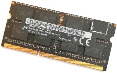 Оперативная память Micron So-Dimm DDR3L 8GB 1600MHz CL11 MT16KTF1G64HZ-1G6E2