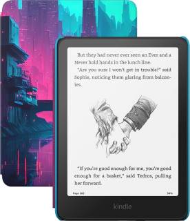 Электронная книга Amazon Kindle Paperwhite Kids 12th Gen. 16GB (2024) Black with Cyber City Cover