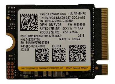 Внутренний HDD/SSD Samsung PM9B1 256GB M.2 2230 NVMe PCIe Gen4 x4 TLC MZ9L4256HCJQ-00BD1