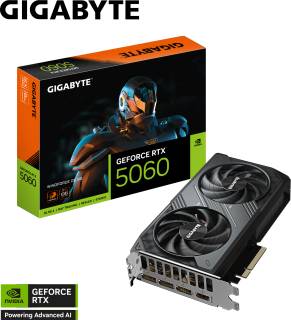 Видеокарта Gigabyte GeForce RTX 5060 WINDFORCE OC 8GB GV-N5060WF2OC-8GD