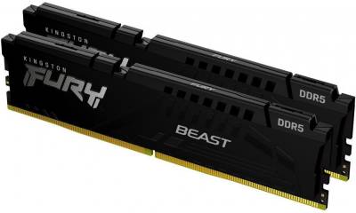 Оперативная память Kingston FURY Beast Black EXPO DDR5 64GB (2x32GB) 6000MHz CL36 Kit KF560C36BBE2K2-64