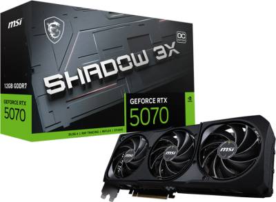 Видеокарта MSI GeForce RTX 5070 12GB SHADOW 3X OC RTX 5070 12G SHADOW 3X OC