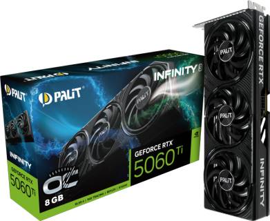 Видеокарта Palit GeForce RTX 5060 Ti Infinity 3 OC 8GB NE7506TS19P1-GB2062S