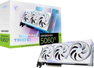 Видеокарта MSI GeForce RTX 5060 Ti 16GB GAMING TRIO OC WHITE RTX 5060 Ti 16G GAMING TRIO OC WHITE