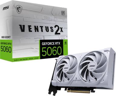 Видеокарта MSI GeForce RTX 5060 8GB VENTUS 2X OC WHITE RTX 5060 8G VENTUS 2X OC WHITE