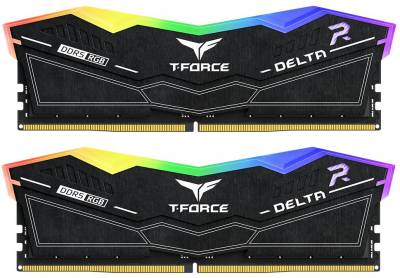 Оперативная память Team DELTA RGB Black DDR5 16GB (2x8GB) 6000MHz CL38 Kit FF3D516G6000HC38ADC01