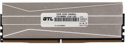 Оперативная память GTL Green Light Silver DDR5 16GB 6000MHz CL46 GTL16GLD560BK