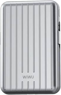 Дополнительные внешние аккумуляторы WiWu runk Series Magnetic Wireless charging Power Bank 20000mAh, 22,5w (PP04) Silver