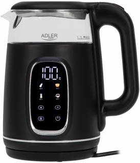 Электрочайник ADLER AD 1305 black silver