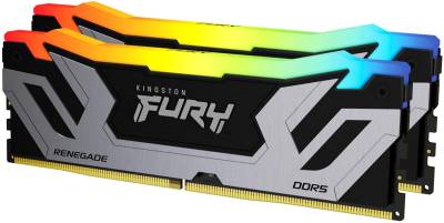 Оперативная память Kingston FURY Renegade Silver/Black RGB XMP DDR5 48GB (2x24GB) 8000MHz CL38 Kit KF580C38RSAK2-48