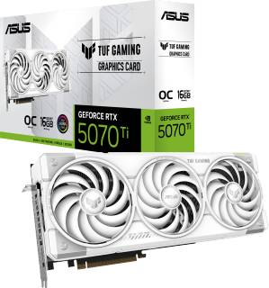 Видеокарта ASUS TUF Gaming GeForce RTX 5070 Ti 16GB White OC Edition TUF-RTX5070TI-O16G-WHITE-GAMING