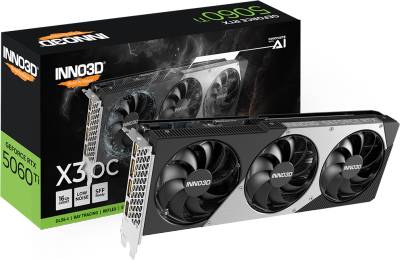 Видеокарта Inno3D GeForce RTX 5060 Ti 16GB X3 OC N506T3-16D7X-191073L