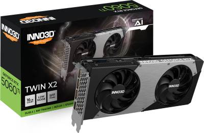 Видеокарта Inno3D GeForce RTX 5060 Ti 16GB TWIN X2 N506T2-16D7-191073N