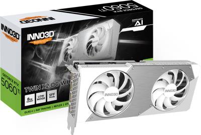 Видеокарта Inno3D GeForce RTX 5060 Ti 8GB TWIN X2 OC WHITE N506T2-08D7X-193075W
