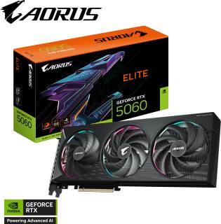 Видеокарта Gigabyte AORUS GeForce RTX 5060 ELITE 8GB GV-N5060AORUS E-8GD