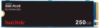 Внутренний HDD/SSD SanDisk SSD PLUS 250GB M.2 2280 NVMe PCIe Gen3 x4 3D NAND SDSSDA3N-250G-G26