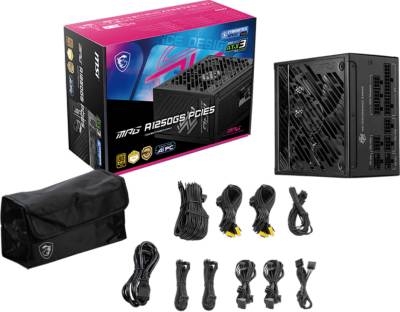 Блок питания MSI MPG 1250W PCIE5 (A1250GS PCIE5) MPG A1250GS PCIE5