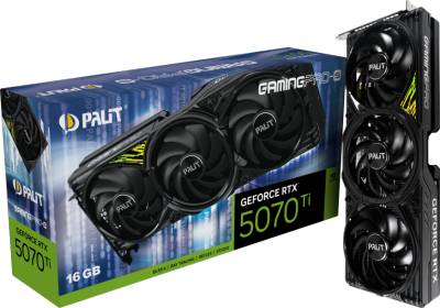 Видеокарта Palit GeForce RTX 5070 Ti GamingPro-S 16GB NE7507T019T2-GB2031U
