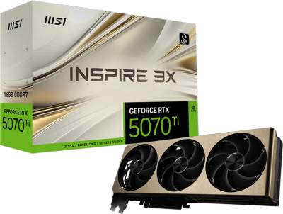 Видеокарта MSI GeForce RTX 5070 Ti 16GB INSPIRE 3X RTX 5070 Ti 16G INSPIRE 3X