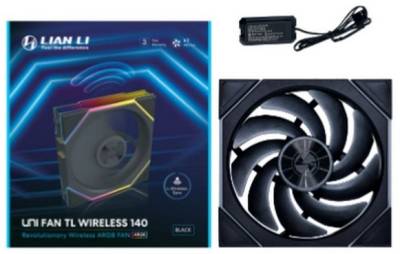 Вентилятор Lian Li Uni Fan TL Wireless 140 Reverse Blade (G99.14RTL1W1B.00) Black