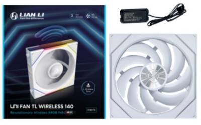 Вентилятор Lian Li Uni Fan TL Wireless 140 Reverse Blade (G99.14RTL1W1W.00) White