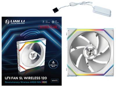 Вентилятор Lian Li Uni Fan SL Wireless 120 Reverse Blade (G99.12RSL1W1W.00) White
