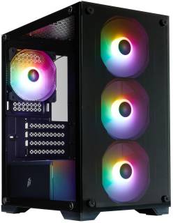 Корпус 1STPLAYER X2-M-BK-4F7 Black
